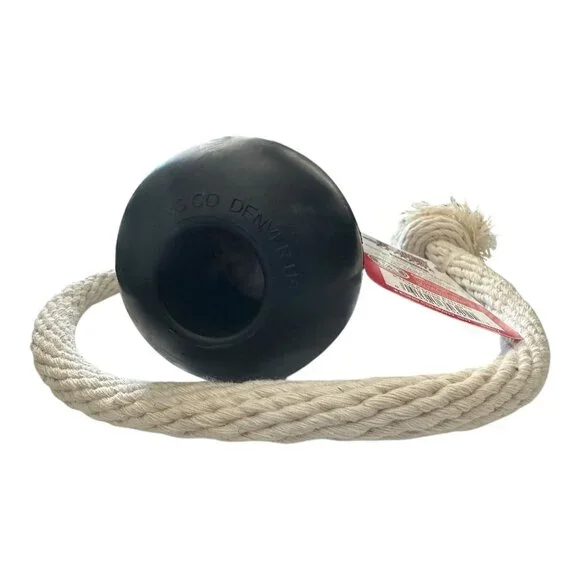 KONG Extreme on Rope Fetch Tug Durable Dog Toy Heavy Chewer Power Chewers NEW - Picture 10 of 11